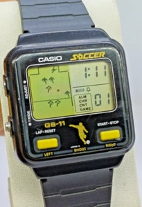 RARE VINTAGE CASIO GAME 228 GS-11 SOCCER DIGITAL WATCH JAPAN 1984 FULLY FUNCTIOS - Picture 1 of 20