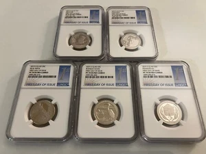 2015-S CLAD NATIONAL PARK QUARTER SET F.D.O.I. NGC PF70 UC TOP POP "ONLY 220" - Picture 1 of 4