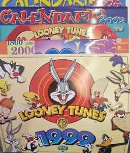 5 pz CALENDARI LOONEY TUNES SORRISI CANZONI TV 1999 2000 2001 2002 2003 scegli - Foto 1 di 7