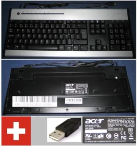 Clavier Qwertz Swiss-Allemand ACER KU-0355 KU0355 KB.KUS03.239 port USB - Photo 1/1