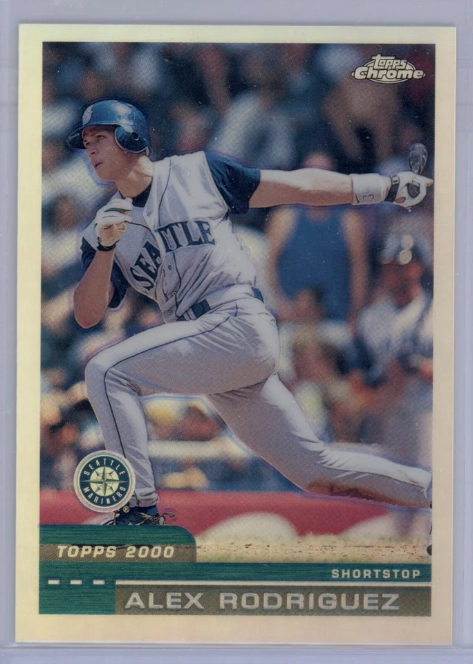 2000 Topps Chrome Alex Rodriguez #100 Refractor Seattle Mariners SP - Image 1 of 1