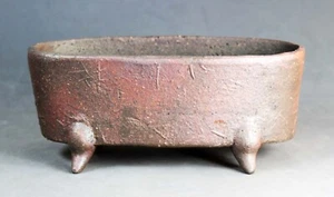 Tokoname Oval Bonsai Pot by Seizan kiln, #11E28 : 171*80*H73mm - Picture 1 of 8