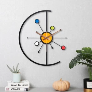 Starburst große Wanduhr, Atom Wanduhr, Mid Century Modern Wanduhr - Bild 1 von 9