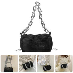 Bling Evening Bag Women Glitter Messenger Bag Prom Crossbody Bag Holiday - Picture 1 of 12