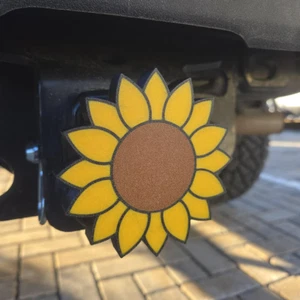 Sunflower Hitch Cover | Sunflower Lover Gift | Nature Lover Gift | 3D Printed - Bild 1 von 19