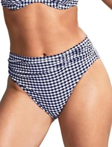 Panache Gingham Bikini Brief Midi Womens Flattering Elegant Swimwear SW1729