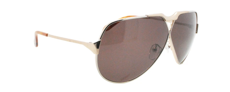 Óculos de sol Givenchy SGV A48 COL. 0678 prata metal aviador piloto 	 - Imagem 1 de 4