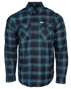 Dixxon Flannel Shirt Mens XLT Blue The Trixie Button Down Long Sleeve NWT - Picture 1 of 3