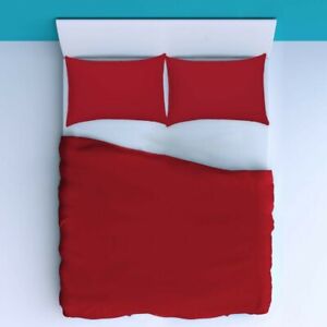 Complete Bedding Set Red Solid Choose Sizes 1000 Thread Count Egyptian Cotton