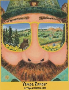 Yampa Ranger Carol Jean Nature Art Print 4x5 Card Steamboat Springs Colorado - Picture 1 of 2