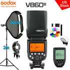US Godox V860III-N 2.4G TTL HSS Flash Speedlite+Xpro-N+60*60cm Softbox For Nikon