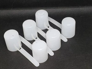 6 Plastic Dry Scoops White Kitchen Arts Crafts - Picture 1 of 4
