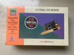ViVa Internal Fax Modem, 9600/4800 Send/Receive Fax, 2400bps V.24bis/MNP5 S/W - Picture 1 of 5
