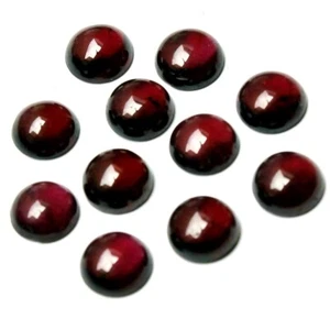 Wholesale Lot of 6mm Round Cabochon Natural Garnet Loose Calibrated Gemstone - Picture 1 of 5
