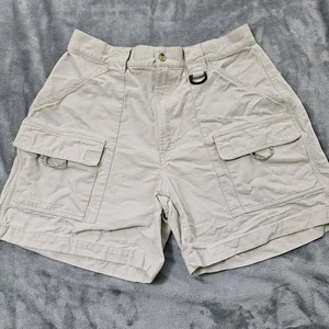 Columbia Shorts Womens Large PFG Cargo Khaki Hiking Outdoors - Picture 1 of 10