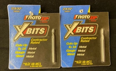 Lot Of 2 Rotozip 5/32 In. Metal Cutting Bit XB-MC1 Rotozip Free Shipping - Image 1 of 2