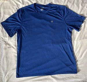 Champion Men’s Blue Performance Athleticwear Short Sleeve Shirt Size XL - Picture 1 of 5