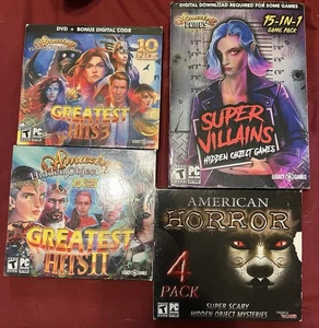 Set Of 39 PC Puzzle Games Hidden Object Games Great Story Lines - Picture 1 of 1