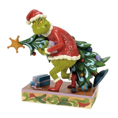 Jim Shore GRINCH CARRYING/STEALING TREE FIGURINE 6017064 BRAND NEW - Image 1 of 4