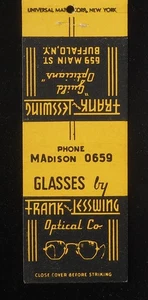 1940s Frank and Lesswing Optical Co. Guild Opticians 659 Main St. Buffalo NY MB - Foto 1 di 2