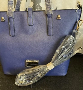 Christian Lacroix (Zinnia) Tasche Navy Blau. Gold Hardware Adj Straps Medium - Bild 1 von 10
