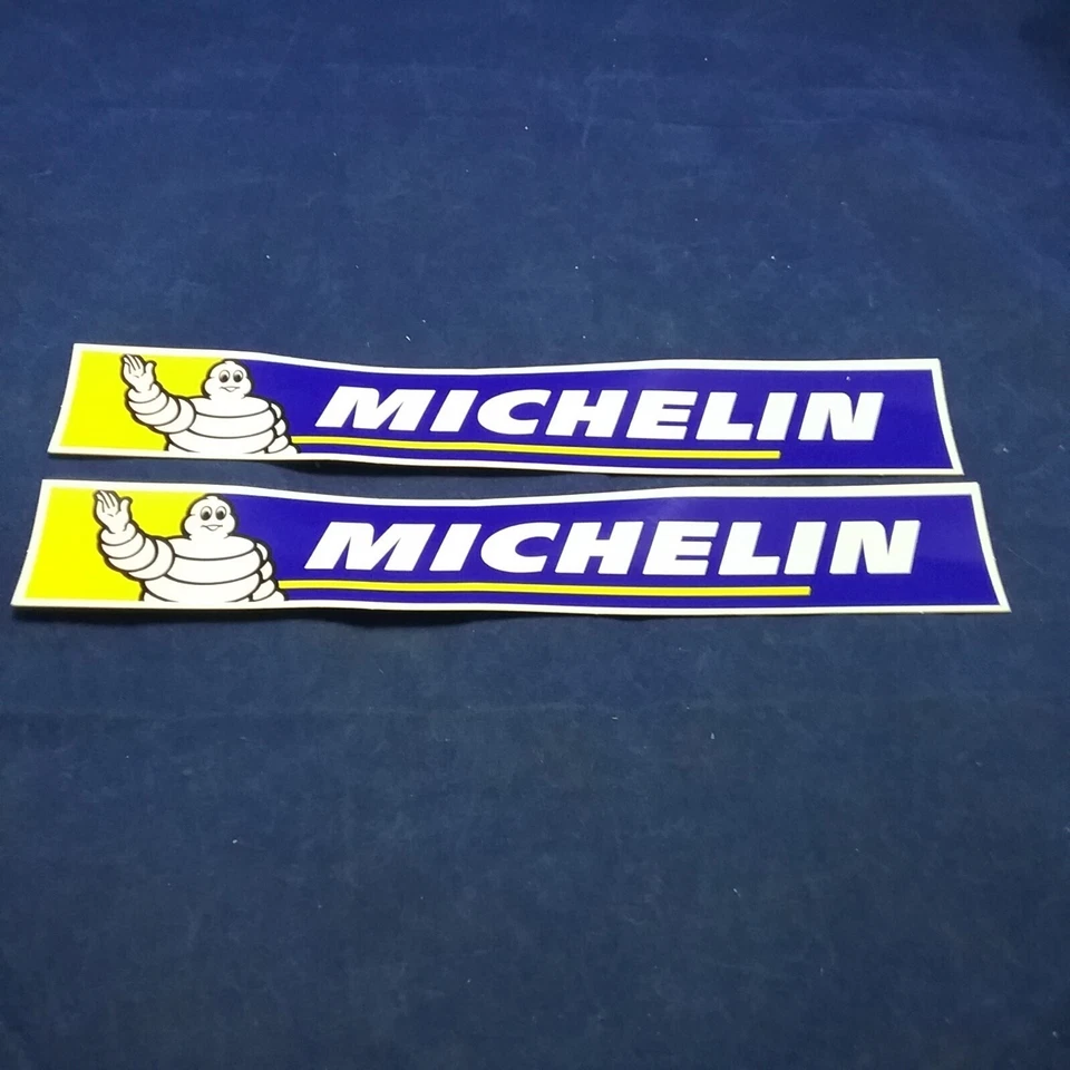 QTY2 NEW MICHELIN TIRES DECAL 1"X8" Foto 1 de 1