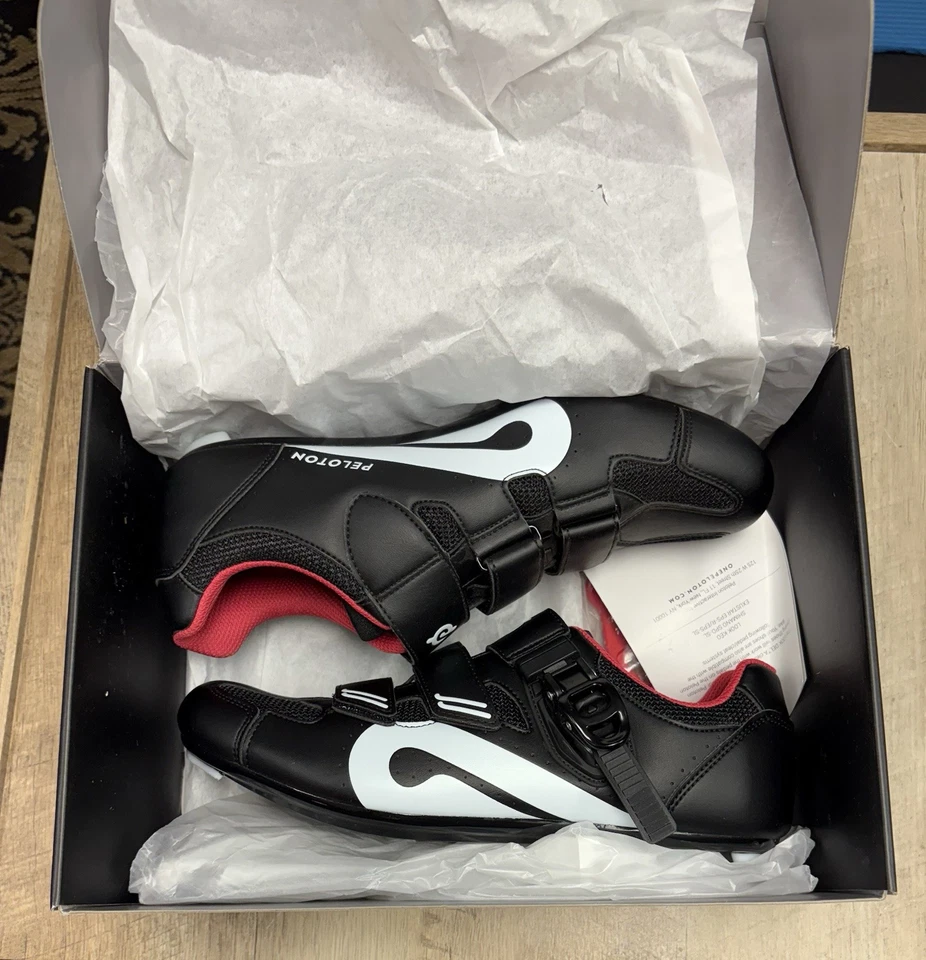Peloton Black Red Cycling Shoes Size 42 | PL-SH-B-42 Men's 9