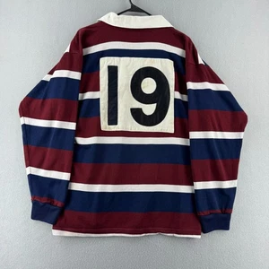 Vintage Hawks Rugby Shirt Jersey Mens 42 ACS 90s Striped #19 - Picture 1 of 24