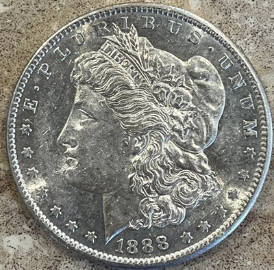 1888 S MORGAN DOLLAR! BEAUTIFUL PIECE! SEMI PROOF LIKE - Image 1 of 4
