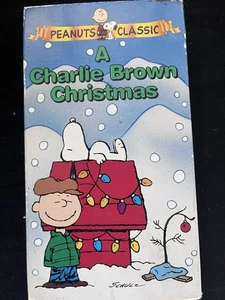 A CHARLIE BROWN CHRISTMAS VHS Cassette Tape With Jacket, Charles M. Shultz - Picture 1 of 7