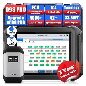 XTOOL D9S PRO ECU Coding And Programming OBD2 Scanner FCA AutoAuth DoIP/CAN FD - Picture 1 of 22