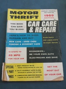 MOTOR SPARSAMKEIT 1959 AUSGABE HANDBUCH AUTOPFLEGE REPARATUR MAGAZIN - Bild 1 von 5