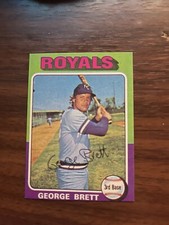 1975 Topps George Brett Rookie Card See Description Card Has Been Trimmed