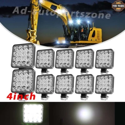 AD-AUTOPARTSZONE 10PCS LED WORK Lights for Caterpillar Skid Steers Excavator Forklift Loader Car