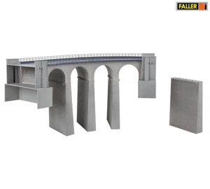 FALLER 120466 Viadukt-Set, 2-gleisig, gebogen, Spur H0, Bausatz, Neu, OVP - Picture 1 of 2