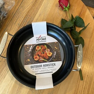 New All Clad Outdoor Nonstick Grill Roasting Basket 11" PFOA - Picture 1 of 10