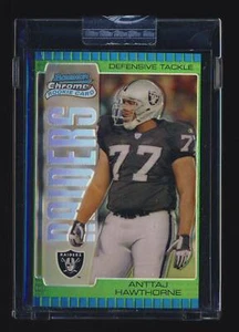 2005 Bowman Chrome Uncirculated Green Refractors #174 Anttaj Hawthorne RC - Picture 1 of 2