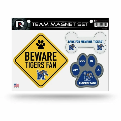 NEW! MEMPHIS TIGERS PET DOG MAGNET SHEET SET BEWARE FAN LICENSED Cover