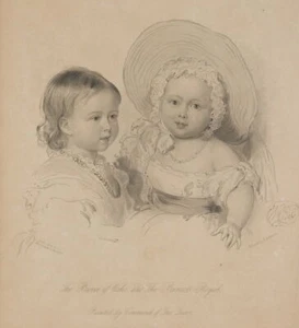 ROBINSON (*1827) nach ROSS (*1794), Prince of Wales and Princess Royal, um 1842, - Bild 1 von 4