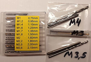 M1,6 Gewindeschneider mit Vorbohrer 1,25mm Gewindebohrer 1.6mm eintlg. metrisch*