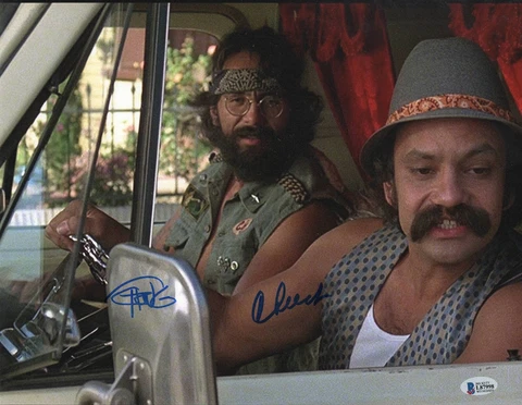 TOMMY CHONG CHEECH MARIN UP IN SMOKE SIGNED AUTOGRAPH 11X14 PHOTO BECKETT 998 Cover
