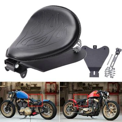 Черное основание пружинного кронштейна для одиночного сиденья мотоцикла для Harley Honda Bobber Chopper - Изображение 1 из 4