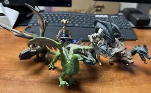 Papo Schleich Knights Dragons Lot of 5 - Picture 1 of 1