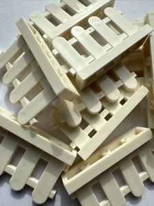 (33303) LEGO White Picket Fence 1x4 (20 Pack) - Picture 1 of 2