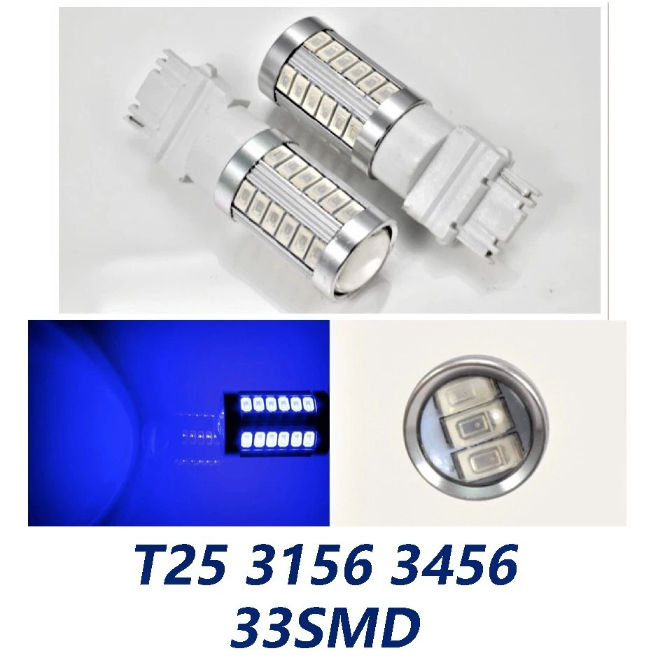 Blue Reverse Backup Lights T25 3156 3456 33 SMD LED Bulb A1 Fits Ford Buick LA - Image 1 of 1