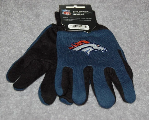 CHILDRENS/YOUTH DENVER BRONCOS ALL PURPOSE/UTILITY WORK GLOVES 4-7 YEARS Cover