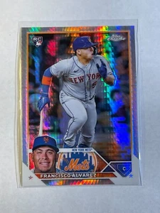 2023 Topps Chrome Prism Refractor - #203 Francisco Alvarez (RC) Rookie Card - Picture 1 of 2