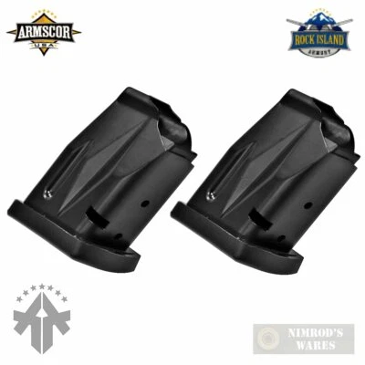 Rock Island Armscor M22 BA Rifle .22TCM 5-Round MAGAZINE 2-PACK OEMTCM225AFC