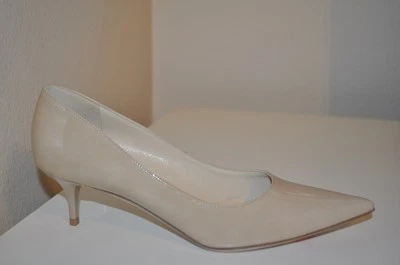 NUEVO $595 Jimmy Choo AZA NUDE BEIGE charol punta punta zapato de salón EUR 36 Foto 1 de 4