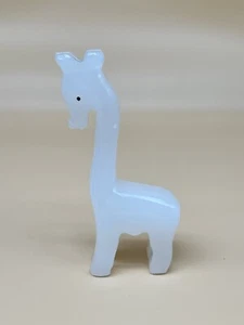 Vintage Hand Carved Giraffe White Stone - Picture 1 of 7